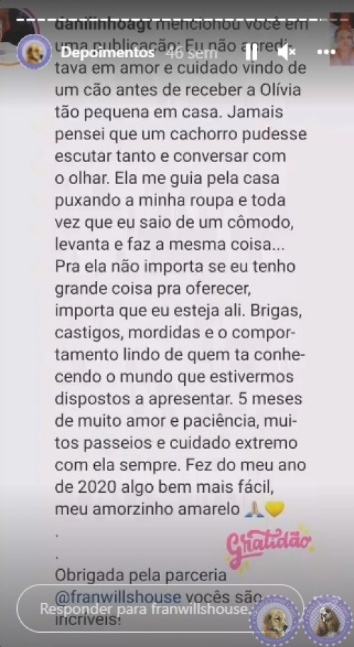 Depoimento de Clientes